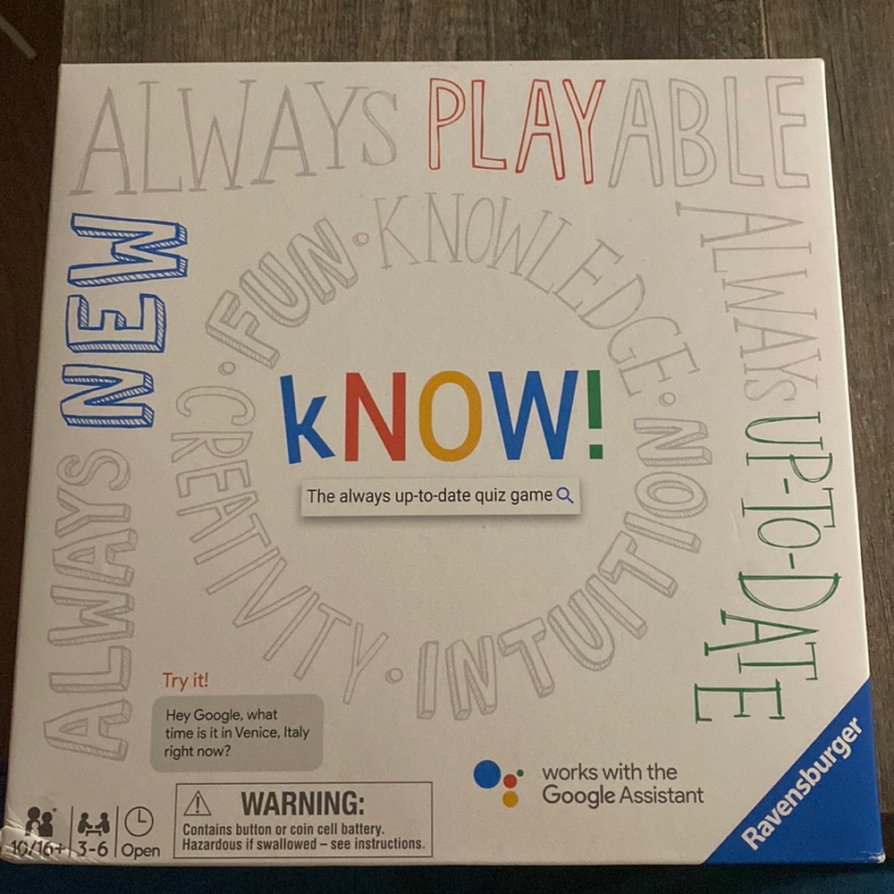 KNOW Google Board Game